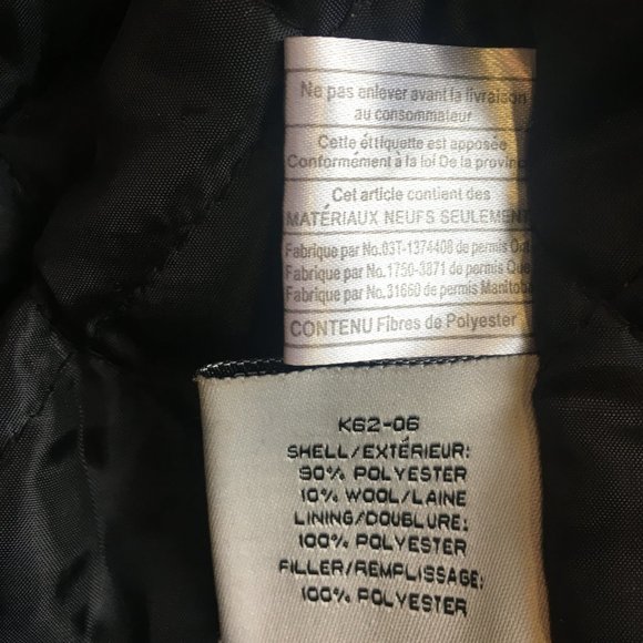 Girls Houndstooth Winter Warm Coat Jacket Wool Buttons Size Medium Black White - Picture 11 of 13